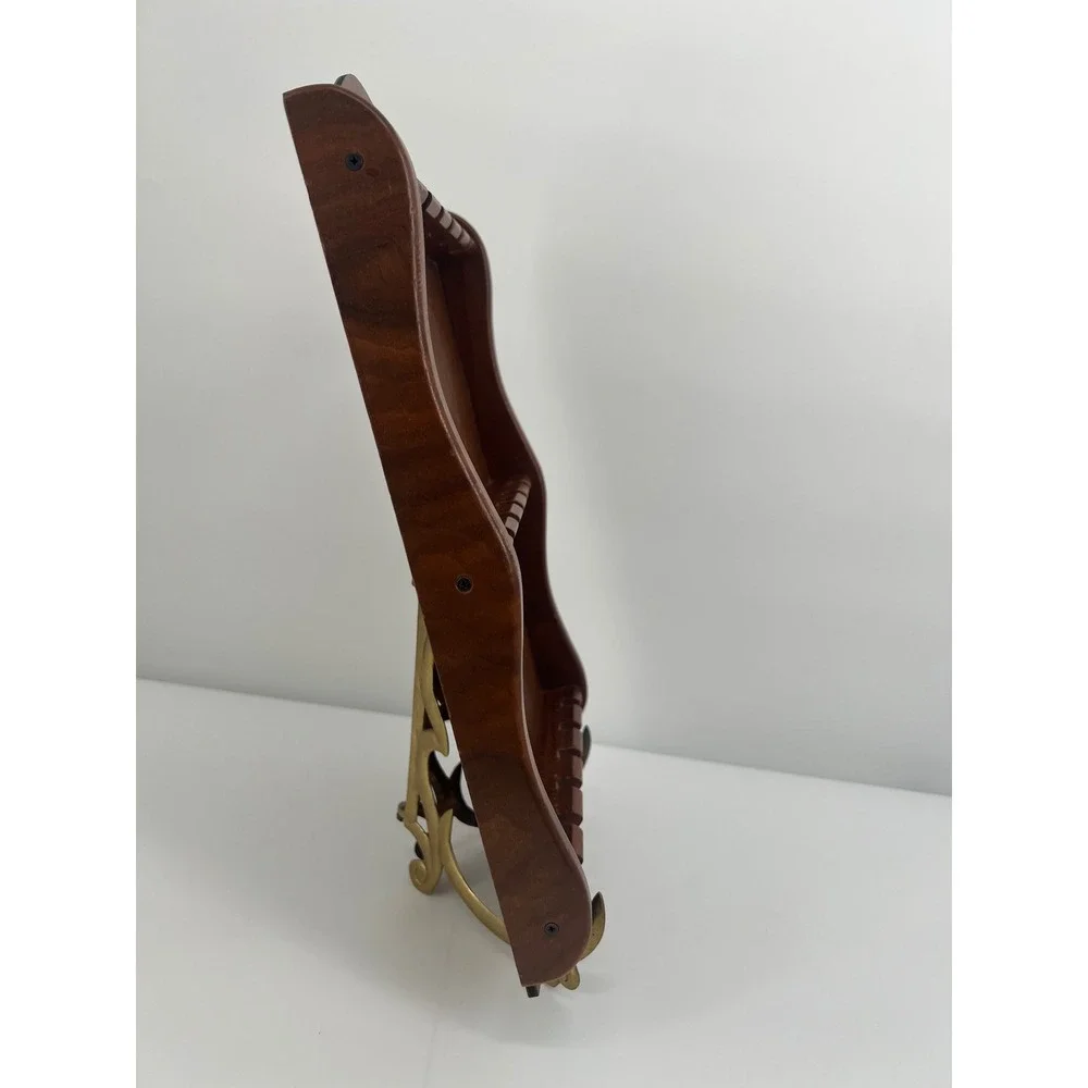Ozark Walnutware Spoon Rack Solid Walnut Wood Brown Vintage Display Case 17.5in